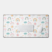 かわいい天気パターン デスクマット (キーボード&マウス)