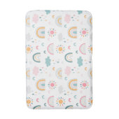 かわいい天気パターン バスマット (正面縦)