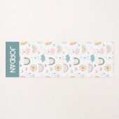 かわいい天気パターン ヨガマット (正面(横))