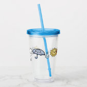 かわいい天気 アクリルタンブラー (左)