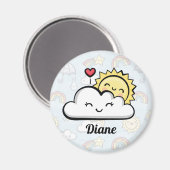 かわいい天気 マグネット (正面/裏面)