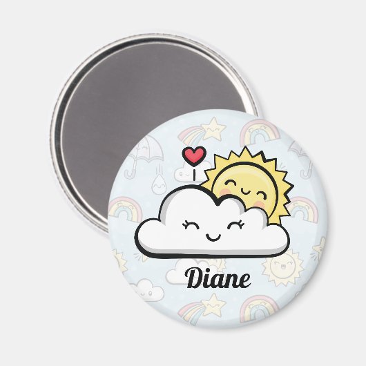 かわいい天気 マグネット (正面/裏面)