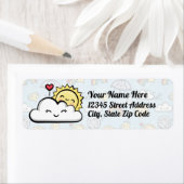 かわいい天気 ラベル (インサイチュ)