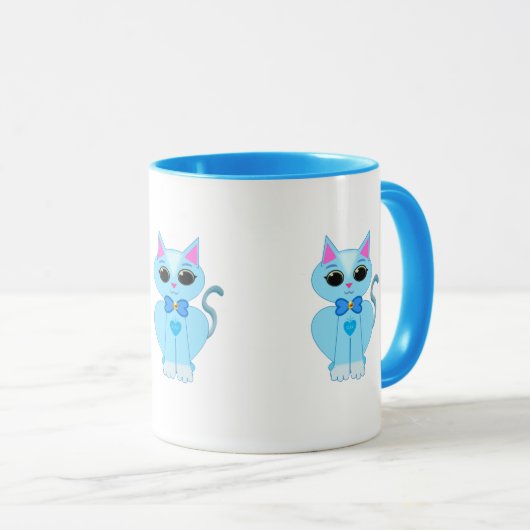 かわいい天猫 マグカップ (正面右)