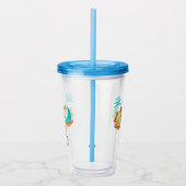 かわいい天秤座の太陽と月はかりで測 アクリルタンブラー (右)