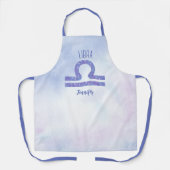 かわいい天秤座パーソナライズされた星占い手記 エプロン (正面)
