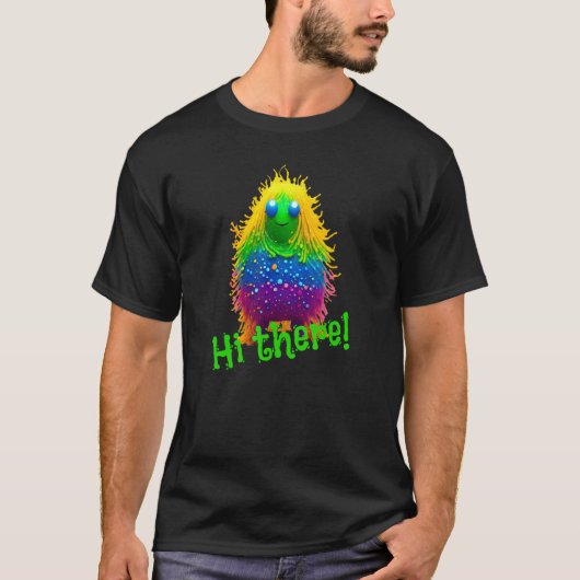 かわいい太がハローおもしろいデザイン Tシャツ (正面)