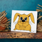 かわいい太ったバニープラーク フォトプラーク (側面)