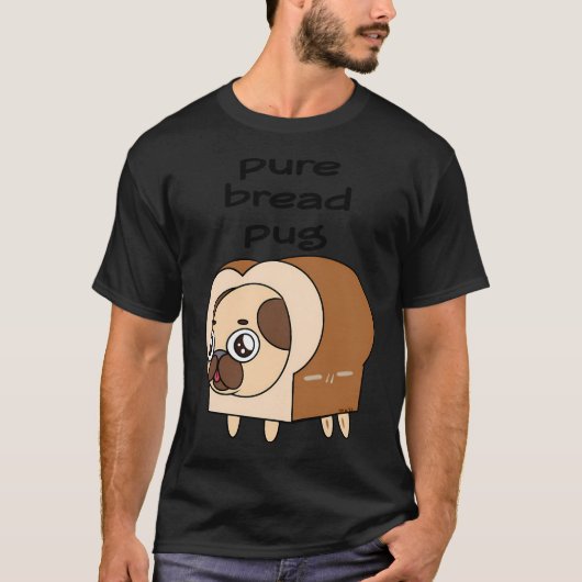 かわいい太ったパグ Tシャツ (正面)
