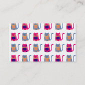 かわいい太った子猫たちピンクメロンブルーの贈ユニークり物 名刺 (裏面)