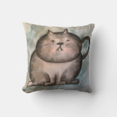 かわいい太った猫枕 クッション (正面)