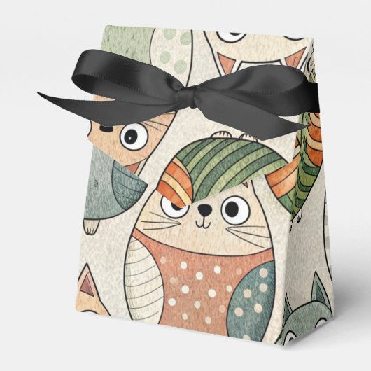 かわいい太った猫 フェイバーボックス (正面サイド)