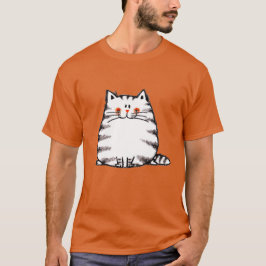 かわいい太った猫 Tシャツ