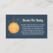 かわいい太陽がベビー挿入カード用の本を持ってくる エンクロージャーカード (正面)