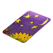 かわいい太陽と月と黄色い星フレキシブル マグネット (左側)