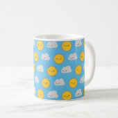 かわいい太陽と雨 コーヒーマグカップ (正面右)