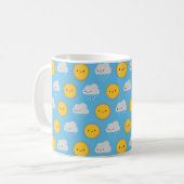 かわいい太陽と雨 コーヒーマグカップ (正面左)