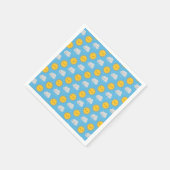 かわいい太陽と雨 スタンダードカクテルナプキン (角)