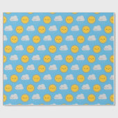 かわいい太陽と雨 ラッピングペーパー (フラット)