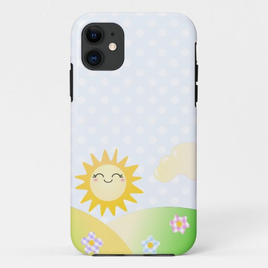 かわいい太陽のかわいいの漫画 Case-Mate iPhoneケース (裏面)