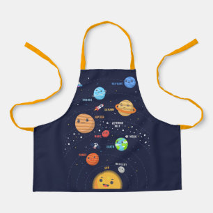 かわいい太陽のシステムデザイン エプロン