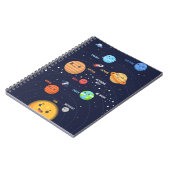 かわいい太陽のシステムデザイン ノートブック (左側)