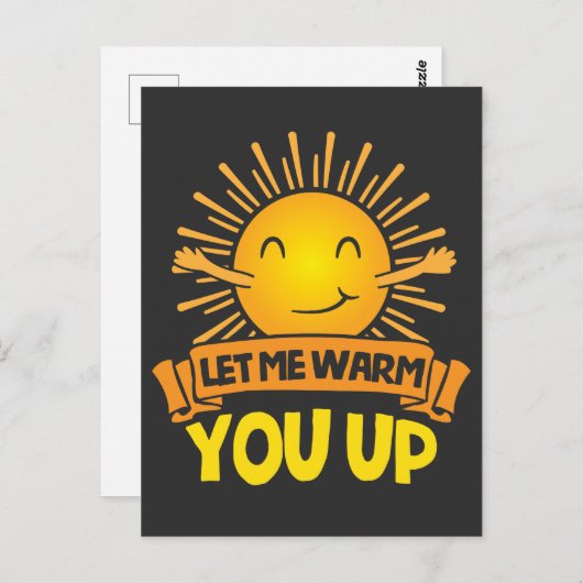 かわいい太陽のハグで幸せを感じよう ポストカード (正面/裏面)