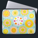 かわいい太陽のパターン ラップトップスリーブ<br><div class="desc">可愛いサンパターンラップトップスリーブ</div>
