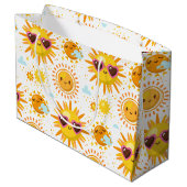かわいい太陽の光 ラージペーパーバッグ (裏面アングル)