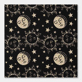 かわいい太陽の月と星マジカル男女兼用 壁紙 (正面)