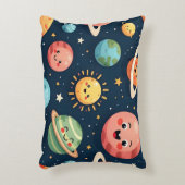 かわいい太陽系の惑星アクセントピロー アクセントクッション (正面(垂直))