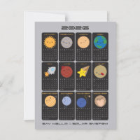 かわいい太陽系2026年カレンダー