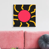 かわいい太陽 キャンバスプリント (インサイチュ (リビング))