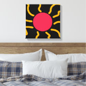 かわいい太陽 キャンバスプリント (インサイチュ (寝室))