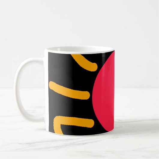 かわいい太陽 コーヒーマグカップ (左)