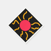 かわいい太陽 スタンダードカクテルナプキン (角)