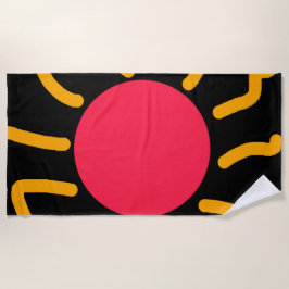 かわいい太陽 ビーチタオル