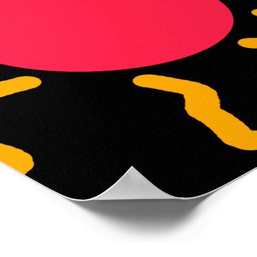 かわいい太陽 ポスター (角)