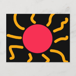 かわいい太陽 ポストカード