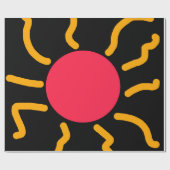 かわいい太陽 ラッピングペーパー (フラット)