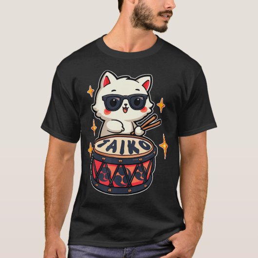 かわいい太鼓たたき Tシャツ (正面)