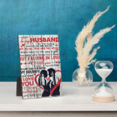 かわいい夫の手紙 |ご主人にプレゼント フォトプラーク (側面)