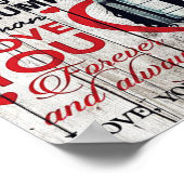 かわいい夫の手紙 |ご主人にプレゼント ポスター (角)