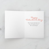 かわいい夫ペンギン愛バレンタインデー カード (内部)