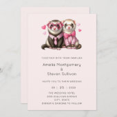 かわいい夫婦の恋結婚に 招待状 (正面/裏面)