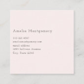 かわいい夫婦の恋|過去記事 スクエア名刺 (裏面)