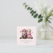 かわいい夫婦の恋|過去記事 スクエア名刺 (スタンド正面)