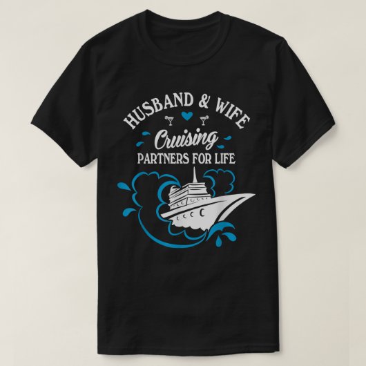 かわいい夫婦の生涯クルージングパートナー C Tシャツ (デザイン正面)
