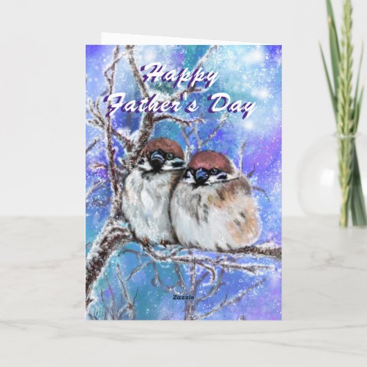 かわいい夫婦は父の日用カード カード (裏面)