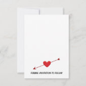 かわいい夫婦結婚の物語が新しい叙事詩を開始 セーブザデート (裏面)